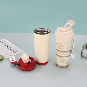 Customized 500ml Thermo Insulated Wide Mouth Sports Water Bottle Vacuum Flask