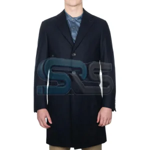 Custom Men's Wool Trench Coat Winter Jacket