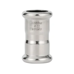 AISI 304 316L Stainless Steel Press Pipe Fittings Coupling Adaptor Reducing Coupling for Water Gas Heating Firefighting Plumbing Pipe Fitting