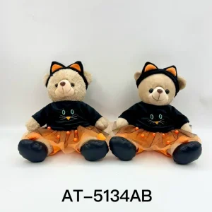 Wholesale Spooky Cute Halloween Teddy Bear | Cat Ears & Tutu Set Manufacturer, Suppliers