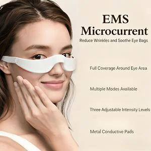 Wireless Hot Compress Red Light Eye Massage Device Eye Care Beauty Relaxation Eye Massager