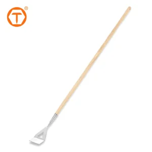 Heavy Duty Hand Digging Hoe Stainless Steel Head Dutch Hoe Gardening Tools for Weeding and Cultivating