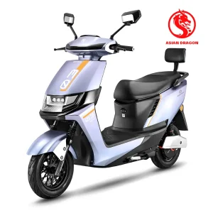 China China's ASIAN DRAGON Silver-Blue FULONG Electric Motorcycle