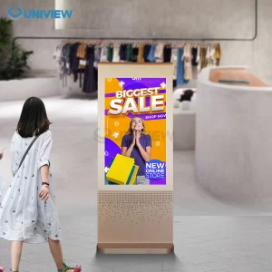 Uniview Brand 2K Resolution Shopping Mall Simple Shape Indoor Capacitive Touch Restaurant LCD Digital Signage