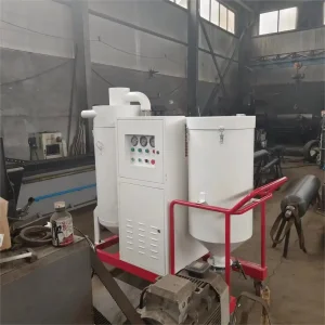 Automatic Media Recycling System with Steel Grit Storage Hopper Industrial Vacuum Sand Suction Machine