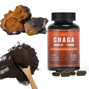 Private Label Herbal Supplement Chaga Extract Powder Capsules