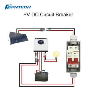 Durable DC500V Solar PV Circuit Breaker Switch IP20 Outdoor 1 String 32A PV Disconnect Switch for Solar Energy
