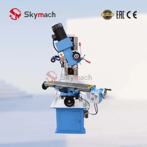 Zx50c Drill Mill Machine Equipped with Power Feed and Dro Readiness for Toolroom Operations, Fixture Making, and Die Maintenance.