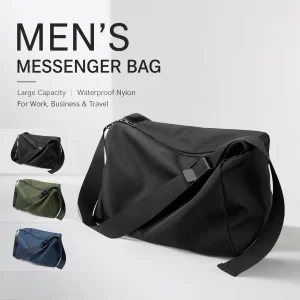 Men's Messenger Crossbody Shoulder Bag Large Sling Pack