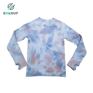 Enerup Custom Ladies Seamless Long Sleeve Activewear Gym Wear Seamless T Shirt