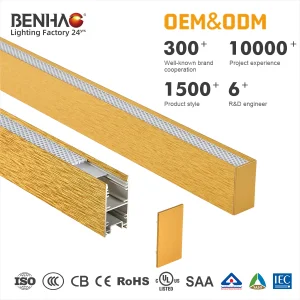 Ultra-Thin 40W Recessed LED Light Bar for Home Lighting &amp; Commercial Use, 1200mm