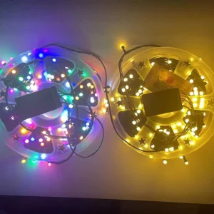 Luzes de Natal em Corda