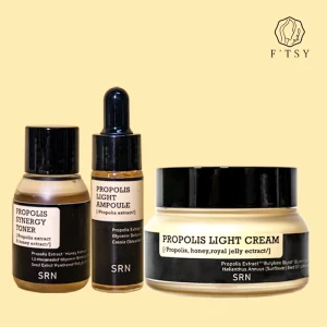 OEM Pure Natural Anti Aging Propolis Face Care Set Nourishing Fine Lines Beeswax Cosmetics Kit