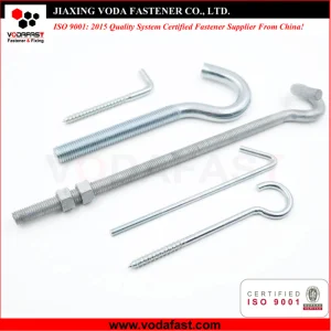 Vodafast Carbon Steel Eye Bolt and Screw Zinc Plated Hot DIP Galvanized