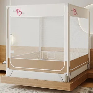 Baby Safety Mosquito Net and Anti-Fall Bed Rail Solution