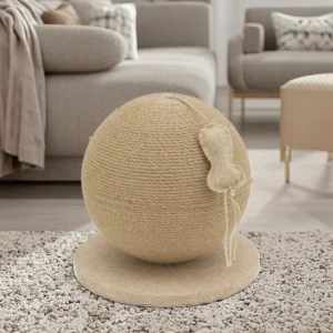 Hot Sale Interactive Cat Scratcher Modern Wood Jute Ball Cactus Design Direct China Factory Christmas New Interactive Cat