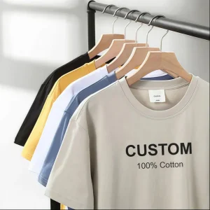 Wholesale Graphic Custom Cotton Printing Men's Plain Blank Heavy Weight T Shirt