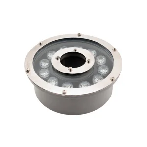 Underwater LED Fountain Light, Stainless Steel IP68 Submersible RGB Low Voltage 12V/24V Garden Villa Pool Light