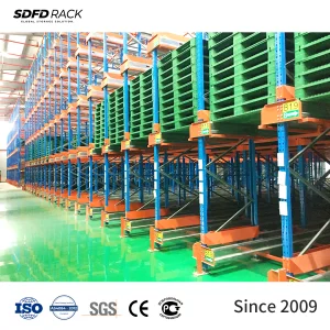 Customized High Density Storage LIFO Pallet Shuttle Racking Galvanized Warehouse Racks Series Pallet Radio- Shuttle Rack System