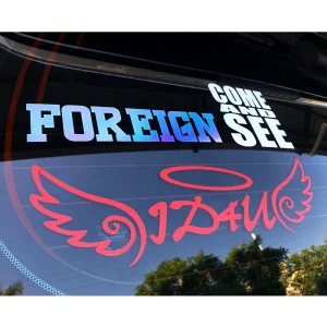 Custom Transparent Vinyl Car Stickers: Rear Window, Door, and Body Advertising Decals