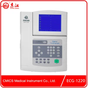 Venta Caliente 12 Máquina de ECG de Canal con Gran LCD, Interpretación, Conexión USB