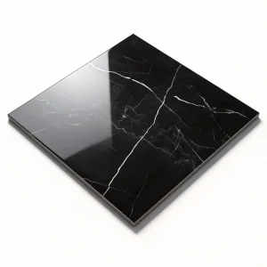 Black Marble Design Full Polished Glazed Porcelain Tiles 600*600 Flooring Wall Tile for Bedroom and Kitchen Hot-Selling OEM