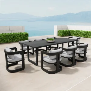 Modern Aluminum Outdoor Dining Set