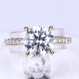 Gemstone 18K Solid Gold Ring