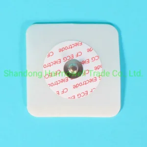 Disposable Medical Supplies Foam Back Self Adhesive ECG Monitor Electrode Patch