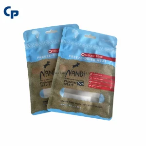 Heavy-Duty Custom Artwork Factory Pets/Dog/Cat Feed Treat Cat Litter Food Packaging Plastic Bags with Flat Bottom Polyethylene Zipper Bag