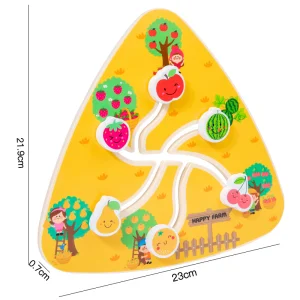 Kids Montessori Wooden Educational Toys Maze Puzzle