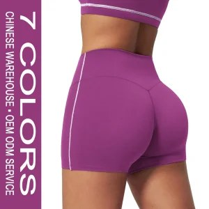Wholesale Women Sportswear High Waist Yoga Shorts Tummy Control Fitness Apparel Seamless Activewear