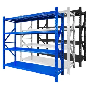 Heavy-Duty Steel Shelf Rack for Warehouse Storage