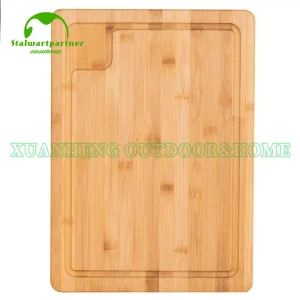Natural Extra Large Kitchen Bamboo Cutting Board with Juice Groove