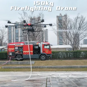 Professional Firefighting Uav Building Forest Wildland Fire Rescue Remote Control Airplane 150kg Heavy Lifting Industrial Uav Drone with Fire Extinguisher