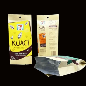 Wholesale Middle Sealing Kraft Paper Pouch
