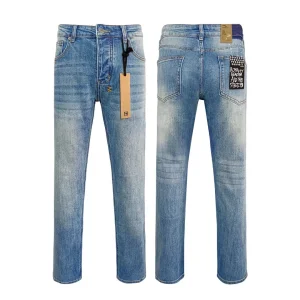 Calças de Denim Desgastadas Premium K S U Bii Moda de Rua Atacado