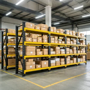 Factory Direct Light Weight Metal Storage Shelf Boltless Assemble Light Duty Steel Rack For Warehouse Inventory Storage