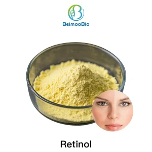 Pó de Retinol de Alta Pureza 99% Síntese de Colágeno e Renovação Celular Materiais Brutos Cosméticos