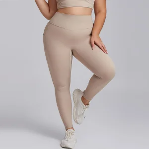 Pantalones de yoga de talla grande de cintura alta, control de abdomen, con bolsillo, levantamiento de glúteos, banda sin costuras, secado rápido, elásticos y opacos, colores para gimnasio, yoga y uso diario