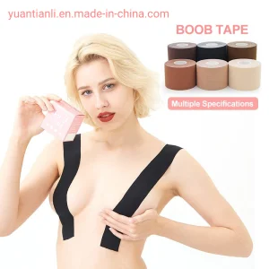 Chinese Factory Hot Selling Nude Water Resistant Elastic Black Boob Tape for Large Breast