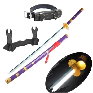 41 Inches LED Katana Cosplay Sword One Piece Roronoa Zoro Swords Yama Enma Anime Samurai Props