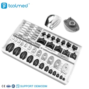 Veterinary Orthopedic Knee Prosthesis Replacement Medical Kit Patellar Groove Replacement (PGR) Instrument Set for Pet Surgery