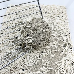 Super Absorbent Strong Deodorant Hard Clumping Flushable Pet Cleaning Product Bentonite Clay Tofu Mixed Kitty Sand 1.5mm Coffee Flavored Tofu Cat Litter