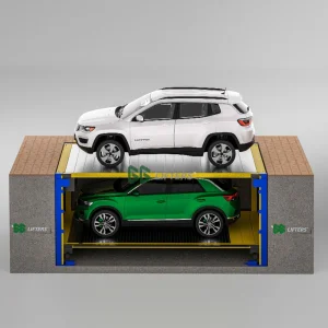 Hydraulic pit car parking system garage auto storage equipment vertical customized vehicle parking lift underground stacker parking