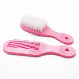 Infant Plastic Hair Brush and Comb Set