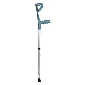 Dl-5071 Medical Forearm Crutches Adults Elderly Aluminum Crutch Grey Blue Adjustable Walking Stick Frame for Men Women Height Adjustment