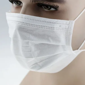 3-Ply Mascarilla quirúrgica desechable protectora médica con cintas para atar en la cabeza, uso diario, hospital