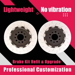 Custom Drilled Slotted 2-Piece Split Brake Disc Rotor for Alfa Romeo Gulia 952 OE#50543093; 68306761AA