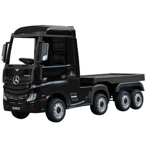 Licensed Ride-on Cars 12v Big Kids Ride on Truck with Remote Control and Trailer Electric Children Car